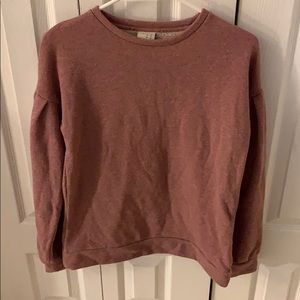 Mauve balloon sleeved sweatshirt never worn